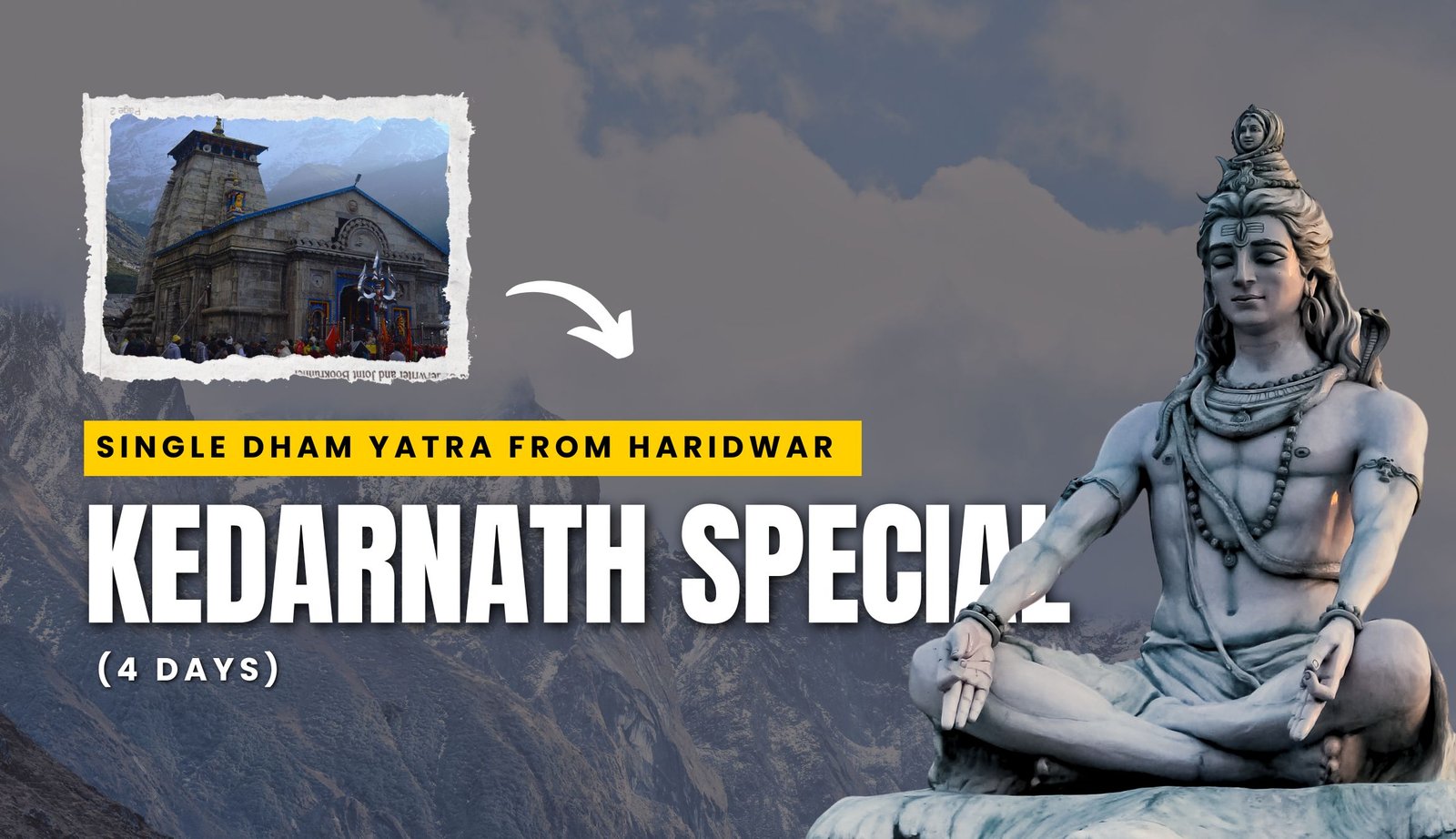 Kedarnath Dham mountain view